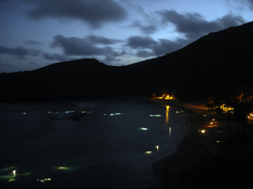 Hanauma Bay at Night